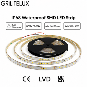 <b>RGB</b> LED Strip Light SMD5050 60LEDs/m DC24V 14.4W 100mm Cut IP68 Waterproof Encapsulation for Commercial Exteriors - Product Image 1