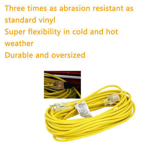 Cable de Extensión Eléctrico SJTW de Uso Rudo Calibre 12/3 de 25 Pies para Contratista con Extremos Iluminados - Product Image 3