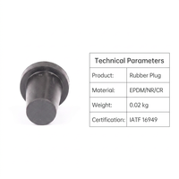 Bouchon rond en silicone de type T, étanche, la forme et la taille peuvent être personnalisées selon le dessin