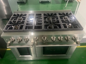 48 pulgadas 7.0 pies cúbicos Estufa Eléctrica de Encimera con 7 Quemadores de Gas en Acero Inoxidable, Triple Cristal y Horno con Interior Soldado sin Costuras - Product Image 3