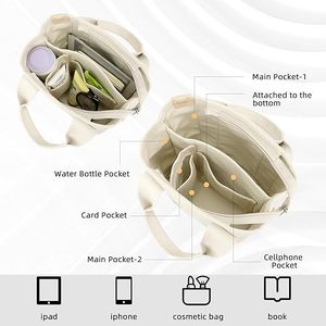 棉质手提袋制造商定制厂家直销女式单肩帆布包时尚斜挎帆布包 - Product Image 5