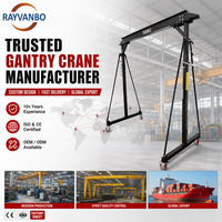 Grue mobile à portique en acier au carbone haute résistance de 1, 2, 3 et 5 tonnes avec palan électrique pour atelier et entrepôt