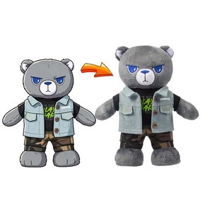 Jouets en peluche ours rose personnalisés avec logo UYEAH CE EN71 ASTM, rembourrage en coton PP, écologiques, unisexes. - Product Image 1