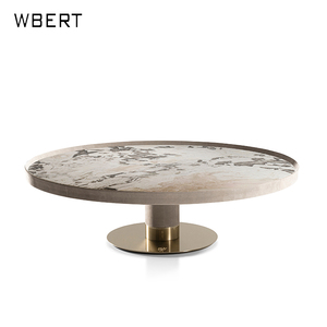 Wbert ไฟโต๊ะน้ำชาหินหรูหราสไตล์อิตาลีห้องนั่งเล่นเรียบง่ายอพาร์ทเมนท์ขนาดเล็กบ้านกาแฟขนาดหินอ่อนธรรมชาติของปิกัสโซ - Product Image 1