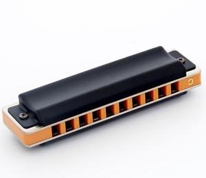 EASTTOP T008S Armónica de 10 agujeros con cubiertas de latón de pronunciación diatónica <span class=keywords><strong>e</strong></span> instrumento musical de placa de lengüeta - Product Image 3