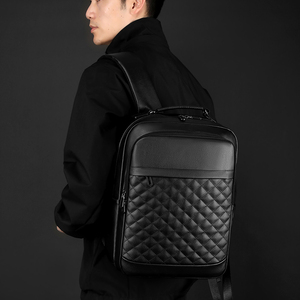 Veelzijdige Pu Lederen Rugzak Professionals Grote Capaciteit Met Usb Oplaadpoort Waterdichte Laptop Lichtgewicht Tas Pendelaars - Product Image 2