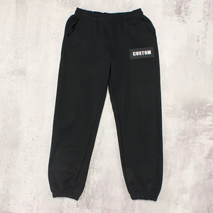Custom Logo 100% Cotton High Quality Sweat Pants Embroidery Logo <b>Elastic</b> Cuff Sweatpants for Men - Product Image 6