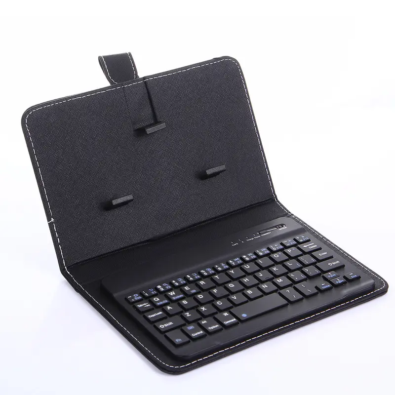 7 zoll Leather Phone Case mit Wireless Keyboard 2 in <span class=keywords><strong>1</strong></span> Special Design All System 2.4GHZ Keyboard