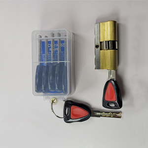Cylindre de serrure de haute qualité en laiton et acier inoxydable, design élégant et tendance, <span class=keywords><strong>avec</strong></span> clé en fer et clés en laiton pour serrure - Product Image 4