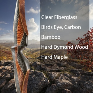 Arc de chasse recurve en carbone et bambou Old Mountain <span class=keywords><strong>Sniper</strong></span> Outdoors 60 pouces, arc de tir à l'arc en bois - Product Image 3