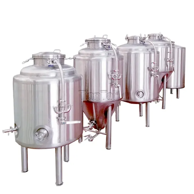 300L tanques fermentadores de aço inoxidável aberto flat top equipamentos cervejeira kombucha