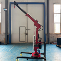 Mini grue hydraulique portable BOB-LIFT Factory 1 tonne 360° °   Support de camionnette à entraînement électrique rotatif