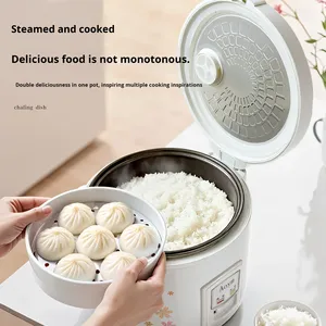 Cuisinière à riz intelligente compacte rétro 1,0 L antiadhésive à faible consommation, idéale pour 1-2 personnes en dortoir étudiant - Product Image 1