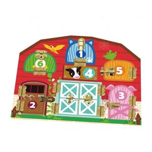 Ensemble imprimé en bois Holz Spielzeug Blocs <span class=keywords><strong>de</strong></span> <span class=keywords><strong>domino</strong></span> pour animaux Ensemble en bois pour animaux <span class=keywords><strong>de</strong></span> <span class=keywords><strong>la</strong></span> <span class=keywords><strong>ferme</strong></span> - Product Image 4