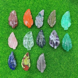5 cm Natural Stone Crystal Feather Gemstones Healing Crafts Pendants Accessary Unique <b>Gifts</b> - Product Image 1