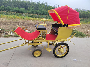 Mới nhất màu đen bốn bánh xe ngựa vận chuyển/dễ thương Pony vận chuyển/tuyệt vời ngựa Buggy - Product Image 4