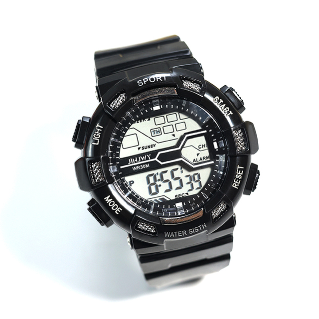 Multifunctional Watch for Students Nice Design LCD Wrist Cheap Ladies Unisex Boys Sport Watch