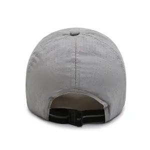 Custom Color Blank Quick Dry Hat Custom 6 Panel Sports Ponytail Baseball Cap Adjustable Breathable Mesh Fabric Other Hats Cap