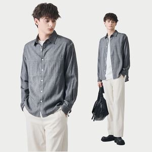 <span class=keywords><strong>Camicia</strong></span> da <span class=keywords><strong>uomo</strong></span> in misto <span class=keywords><strong>lino</strong></span> a maniche lunghe, vestibilità rilassata, casual, con bottoni, leggera, traspirante, <span class=keywords><strong>oversize</strong></span>. - Product Image 4