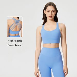 Xsunwing Nouveau Soutien-Gorge de Sport Impact Élevé Dors Nu de Fitness Yoga Crop Top Gym Vêtements de Sport Sexy Grande Taille pour Femmes WDQ2010 - Product Image 3