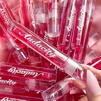 Tube de gloss à lèvres rond transparent, emballage transparent, contenants vides pour gloss à lèvres