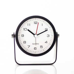 Mini Metal Alarm <b>Clock</b> – <b>Silent</b> Non-Ticking Quartz <b>Clock</b>, Student Desktop <b>Clock</b> for Room & Office Decor – Minimalist Design for - Product Image 6