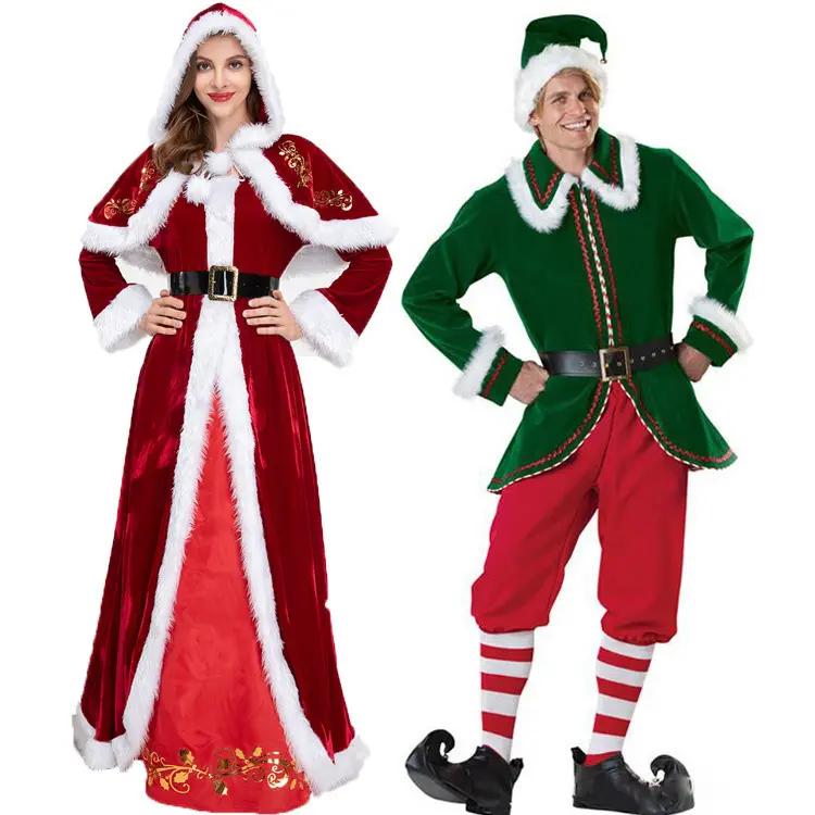 Nieuwe Hot Selling Kerst Queen Kostuums Volwassen Europese En Amerikaanse Stijl Kerstjurk