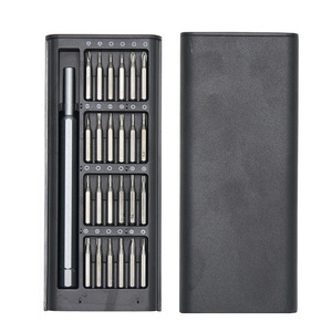 Destornillador de precisión magnético 24 en 1, juego de brocas de zócalo de taladro, juego de brocas de reparación de trinquete hexagonal de torsión, reloj de teléfono, ordenador portátil - Product Image 1