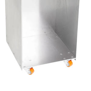 طاولة جانبية متحركة من الألومنيوم HC مع عجلات، طاولة خفيفة الوزن قابلة للتحريك، أثاث معدني مخصص حسب الطلب طراز HC-C - Product Image 4