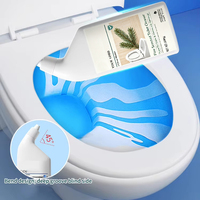 Nettoyant puissant pour cuvettes de toilettes, liquide bleu avec javel, détergent pour salle de bain, pour le nettoyage des toilettes