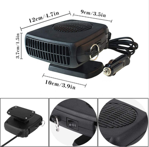 Ventilateur de chauffage automatique pour voiture, chauffage de voiture 12 volts, chauffage PTC pour dégivrage de vitres, dégivreur 12 volts - Product Image 3