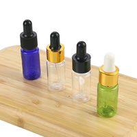 Flacon compte-gouttes en plastique transparent ambré vide de 10 ml, 30 ml, 50 ml pour emballage cosmétique, huile essentielle pour le visage, huile capillaire, parfum