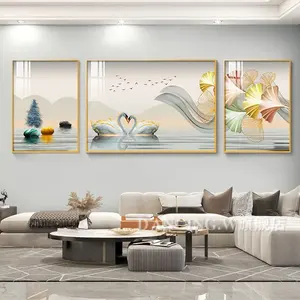 Scenario naturale personalizzato decorazione moderna di nozze pittura <span class=keywords><strong>camera</strong></span> <span class=keywords><strong>da</strong></span> <span class=keywords><strong>letto</strong></span> incorniciata arti murali tela pittura stampata con la stampa del telaio - Product Image 3