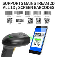 Escáner de código de barras USB Xincode COMS excelente calidad con cable código Qr lector de código de barras escáner de código de barras 2D de mano
