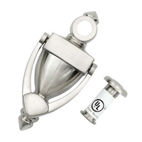 Battant de porte traditionnel en alliage de zinc finition argentée, anti-vol, anti-rouille, design moderne, en métal antique, avec vis 5, en gros