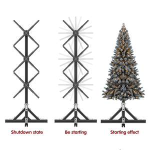 65cm 1x3 Splicing LED Fan Rotating Animated 3D Hologram Projector LED Advertising Equipment with <b>Stand</b> - Product Image 3