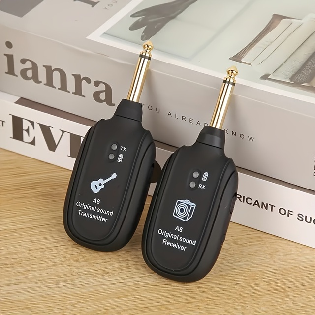 Wholersale Receiver Guitar Pickups Accessories A8 Guitar Pickups Wireless Receiver Electric Guitar Wireless Transmitter