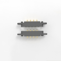 Connecteur magnétique en laiton à 4 broches XIANKUN | Contacts plaqués or à alignement par clé, pas de 2,54 mm, pour banques d'alimentation/smartwatches/TWS