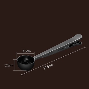 2-in-1 Stainless Steel <b>Coffee</b> Measuring <b>Coffee</b> Scoop Multifunctional Food Sealing Clip Tea Milk Powder Scoop <b>Coffee</b> Accessories - Product Image 5