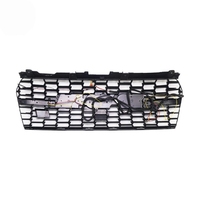 Calandre avant de voiture avec éclairage LED, calandre en nid d'abeille pour Toyota Land Cruiser Prado 2018-2023