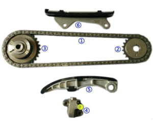 NISSAN Pathfinder Xterra Frontier <span class=keywords><strong>Kit</strong></span> de chaîne de distribution 4.0L VQ40DE Modèles Nouveau Tous les modèles Disponibles 13028-ZK00A 13024-AL50A - Product Image 5