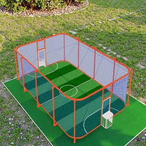 <span class=keywords><strong>Cage</strong></span> <span class=keywords><strong>de</strong></span> football intérieur et extérieur, terrain <span class=keywords><strong>de</strong></span> football sans frontières pour club <span class=keywords><strong>de</strong></span> sport, avec plancher imbriqué et clôture métallique - Product Image 2