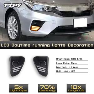 ไฟเดย์ไลท์ TYPY สำหรับรถยนต์ฮอนด้า ซิตี้ อาร์เอส ปี 2023 2024 ไฟ LED สำหรับวิ่งกลางวัน ไฟตัดหมอกพร้อมไฟเลี้ยว ไฟตัดหมอกกันชนหน้า - Product Image 5