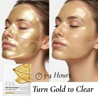 Masque facial au collagène or 24 carats contre les points noirs, masque peel-off anti-points noirs, soin de la peau, nettoyage en profondeur, masque de nuit