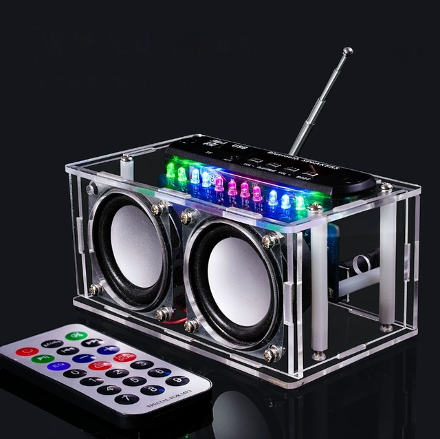 RUIZEINC DIY for 5.0 Electronic Welding Kit with FM Tuner and Spectrum Display for Amplifier Speaker Assembly