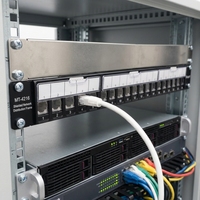 Bingkai Distribusi Jaringan Terlindung MT-4216 Bingkai Distribusi 24-Port Bingkai Kosong Panel Patch Jaringan