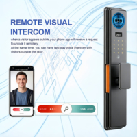 Serrure de porte connectée Tuya, dernière conception, contrôlée par l'application Tuya, serrure de porte intelligente numérique électronique Wifi, serrure en aluminium CNC