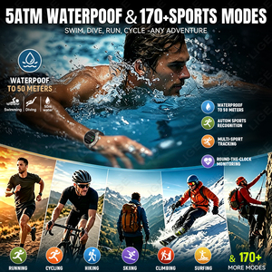 Smartwatch BWDM59 per Uomo con GPS, Mappe Offline, Funzione Chiamata, Bussola, Impermeabilità 5ATM, Fitness Tracker per Android e iOS - Product Image 5