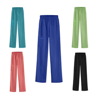 HZMNOI Pantalon tendance en tissu TRS avec fente latérale pour infirmière médicale Pantalon de gommage pour femmes