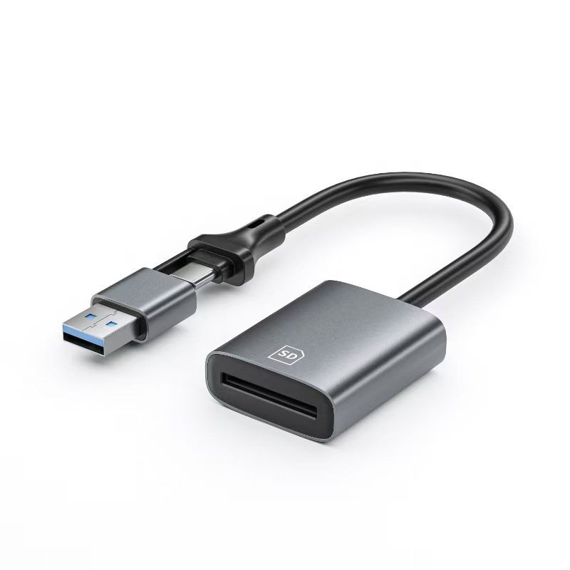 Lector de tarjetas doble tipo C/USB 30-SD
